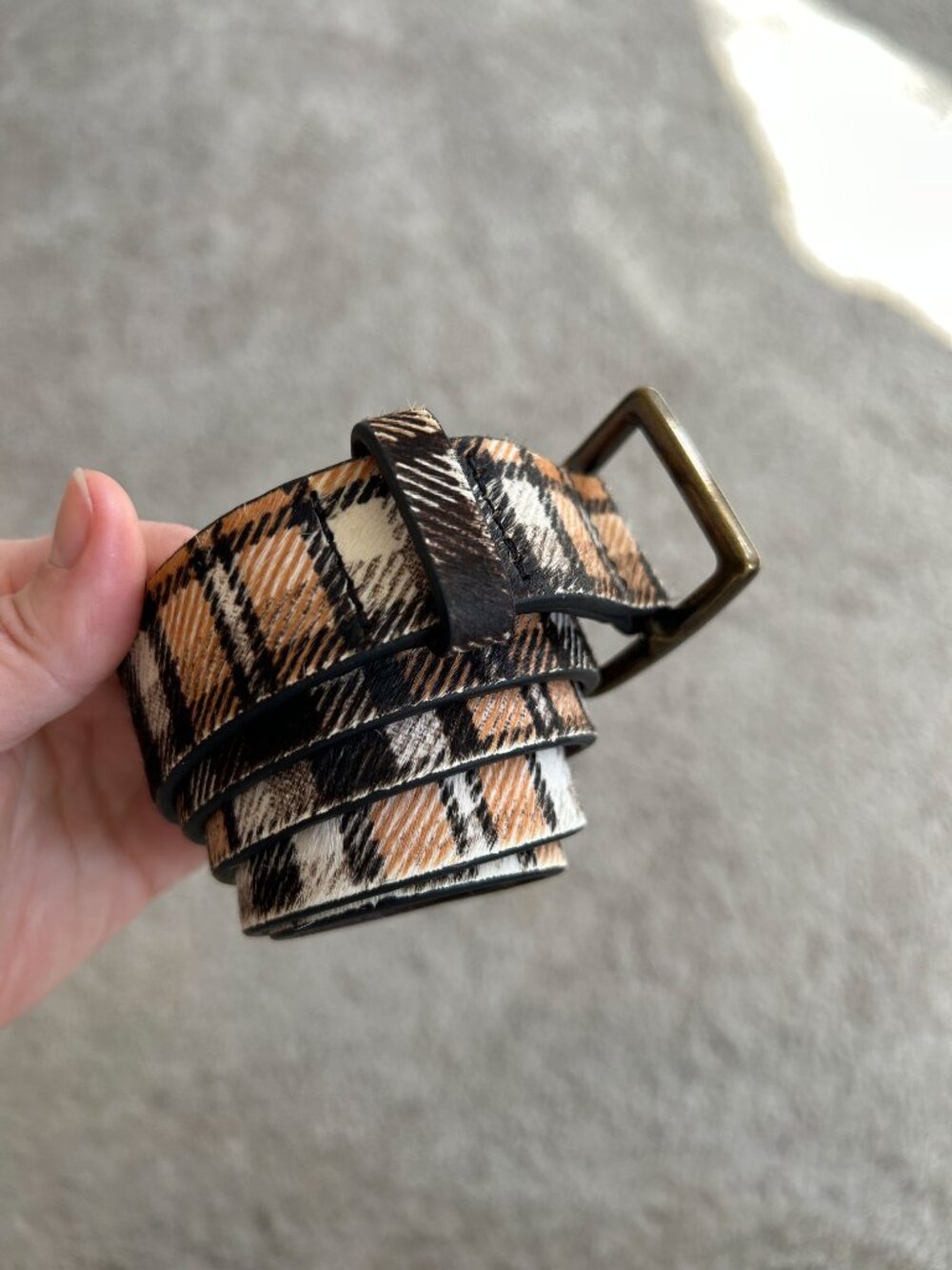 Anthropologie Plaid Belt - Picture 2 of 5